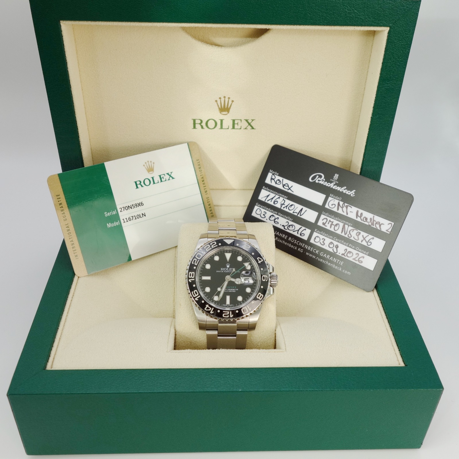 Rolex GMT Master II 2016 Full Set