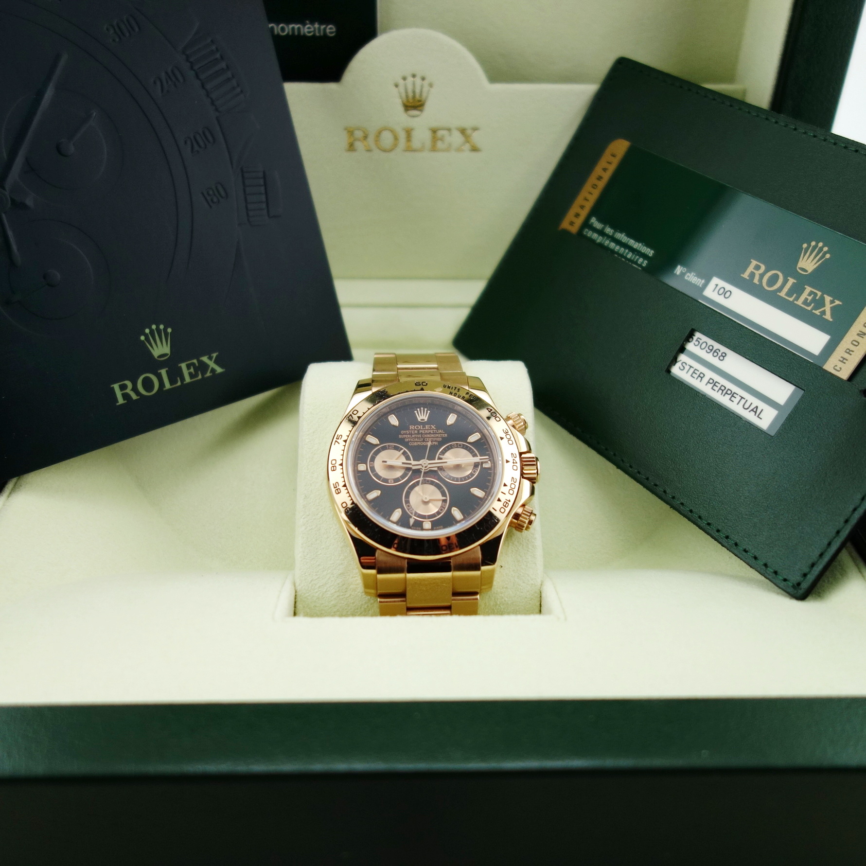 Rolex Daytona Everose Full Set 2012 LC100